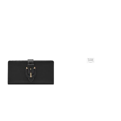 Coffret cadeau Fossil femme de maroquinerie en cuir noir Harwell haut de gamme