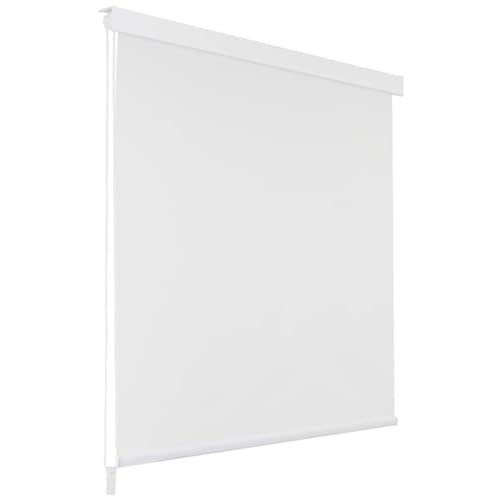 vidaXL Persiana Enrollable de Ducha Blanco 120x240 cm