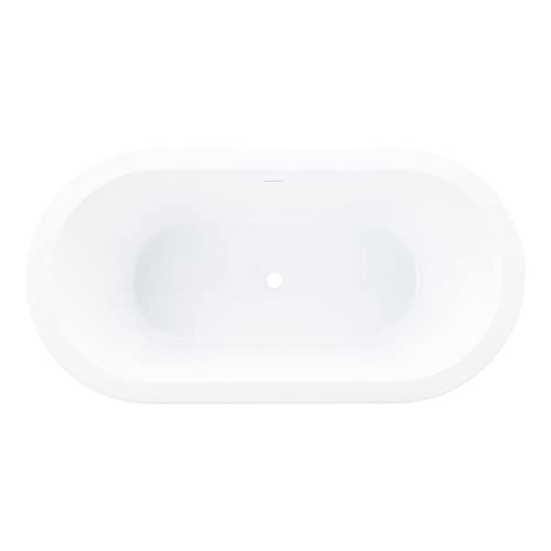Signature Hardware 480887 Leith 65" Acrylic Soaking Tub With Integrated Overflow And Drain #TOP3