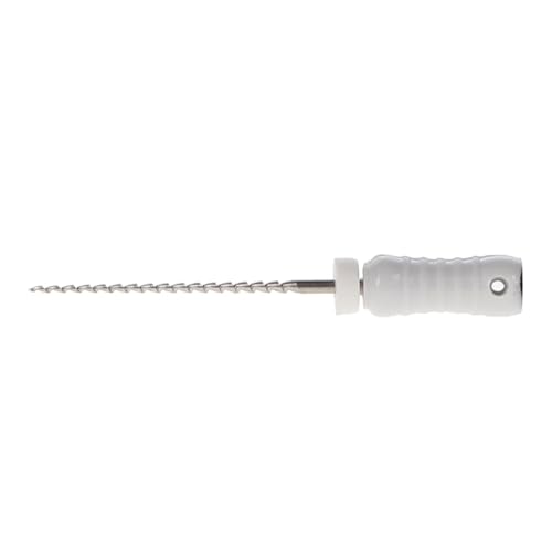 House Brand Dentistry 400458 HSB Hedstrom Endodontic Files Stainless Steel 21mm #45 White 6/Pk