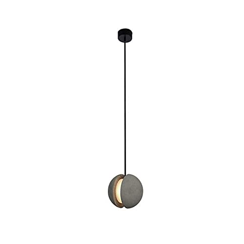 Lustre Suspendu Boule de Ciment Lampe Suspension LED Plafond Réglable Ensemble Luminaire