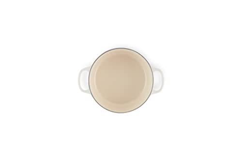 Le Creuset Signature Gusseisen-Bräter mit Deckel, Ø 22 cm, Rund, Für alle Herdarten und Induktion geeignet, Volumen: 3,3 l, 3,932 kg… – Ansicht 4