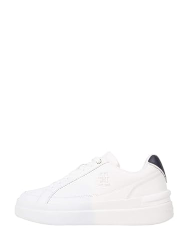 Tommy Hilfiger Baskets Femme Blanc Fw0fw07568 Tennis Basses Classiques