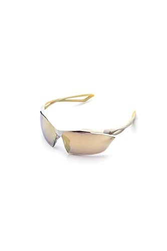 Nike EV0914-100 Vaporing M Frame Speed Tint with Silver To Gold Flash Lens Sunglasses, Matte White