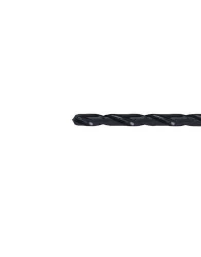 Image of Century Drill & Tool 24111 Pro Grade Black Oxide Drill Bit, 11 /64 inch, Pro | Straight shank, 3-1 /4 inch overall length, 135 point, cuts steel, wood & plastic, 135 split point