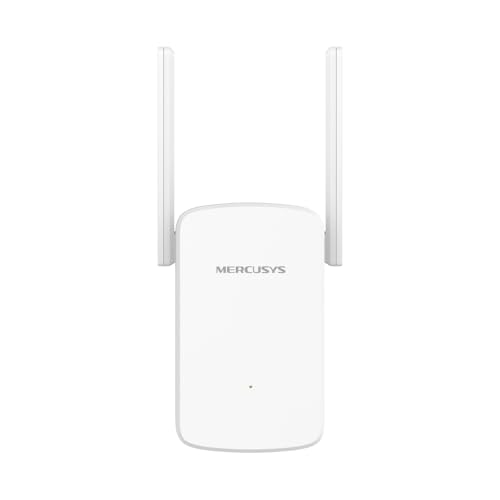 Image of MERCUSYS ME12 WiFi Extender Booster, 2 External Antennas WiFi Booster, APP Control WiFi Extender,TP-Link WiFi Repeater Works with Any Router or Wireless Access Point,Plug and Play,Signal Indicator