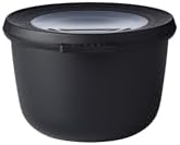 Mepal Multi Bowl Cirqula Rectangular Food Storage Container with Lid - Suitable as Airtight Storage Box for the Fridge & Freezer, Microwave Container & Servable Dish 2000 ml Nordic White.