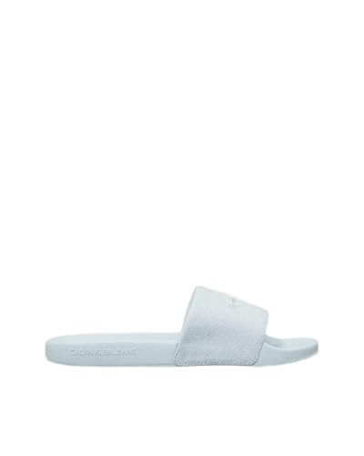 Calvin Klein Slide Monogram WN YW0YW01835, Chanclas Mujer, Black (Triple Cloud Blue), 39 EU