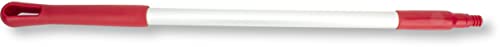 SPARTA 40246EC05 Aluminum Broom Handle, Mop Handle, Replacement Handle with Acme Threaded Tip for Commercial Cleaning, 30 Inches, Red