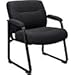 Global Industrial Big & Tall Guest Chair, Black Fabric