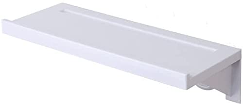 Étagère de salle de bain blanche au fini mat, rangement mural étanche