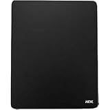 HKW ゲーミング ガラス マウスパッド 滑り止め 250 x 200 x 4mm.丈夫で静かなデザイン、精度と速度を向上させる特別なガラス表面(ブラック)
