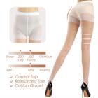 3 Pairs Women's Sheer Pantyhose - 20D Control Top Nylon Tights4