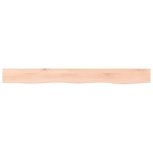 Étagère murale en chêne massif brut au design épuré et robuste 100cm - 6