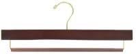 Walnut Pant Hanger w/Non-Slip Bar [ Bundle of 25 ]