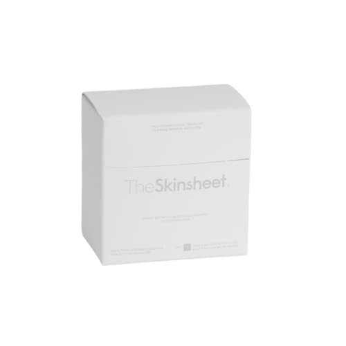 The Skinsheet Cleansing Coins, Portable Face Cloths, Travel Face Towels Compressed, Face Wipes, Dermatologist-Approved, 100% Biobased Cotton, Made in USA, 5 Count.