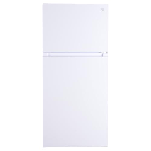Kenmore 30 in. 18.2 cu. ft. Capacity Refrigerator/Freezer Adjustable Glass Shelving, Humidity Control Crispers, Gallon Door Bins, White