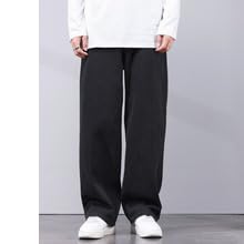 Men's Spring and Autumn Casual Straight-Leg Loose Denim Long Pants2