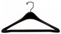 Only Hangers Black 17" Suit Hanger w/ Bar [ Bundle of 25 ]