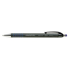 (6 Pack Value Bundle) UNV15511 Comfort Grip Ballpoint Retractable Pen, Blue Ink, Medium, Dozen