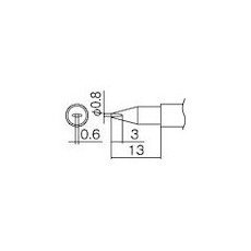 Amazon.co.jp: 白光(HAKKO) コテサキ/0.8DLガタ T12DL08 : DIY・工具