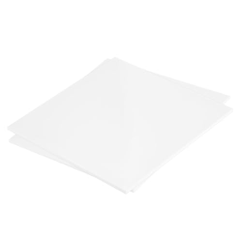 MECCANIXITY ABS Plastic Sheet 8 Inch x 8 Inch x 0.16 Inch ABS Styrene Sheets for Building Model DIY Crafts Panel White 2 Pcs