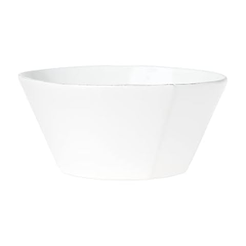 Vietri Lastra White Collection Italian Serveware Sets (Large Serving Bowl) Cover