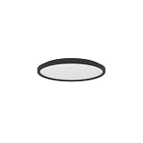 EGLO LED Büro-Deckenleuchte Testara-E, Ø 30 cm, 2600 Lumen, schwarze Deckenlampe Küche, Aufbauleuchte rund, Lampe Decke neutralweiß