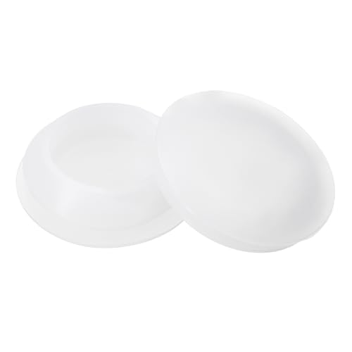 Image of uxcell 2 Pcs Silicone Plugs, Rubber Round Snap in Locking Hole Plugs for 30-33mm Hole, Hole Stoppers Waterproof Hole Plug for Metal Tube, Furniture End Caps Inserts, Clear