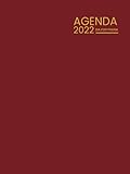  Agenda 2022 dia por pagina a4: planificador diario por horas  día a página, grande, 365 días, planificador anual para empresas, oficina, hogar  Idea ... Navidad o año nuevo  Español (rojo)