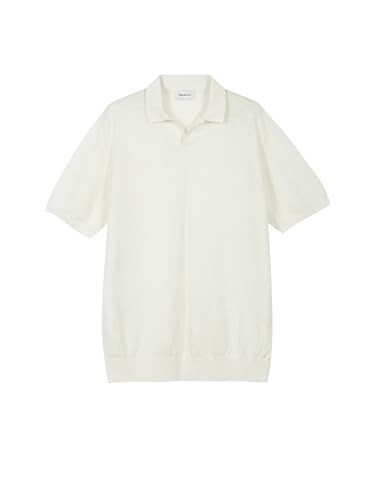 Polo en lin homme manches courtes col tunisien sans boutons respirant