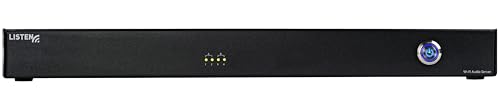 Listen Technologies LW-210-04-01 ListenWIFI 4 Channel Wi-Fi Audio Server; Global ALS Solution – Worldwide Compliance; 4 Channels per Server; LW Manager Software