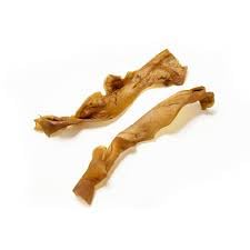 Beef Head Skin 1kg Extra Long 40-50cm Natural Dog Treats Chews By Two Amigos Pet Supplies