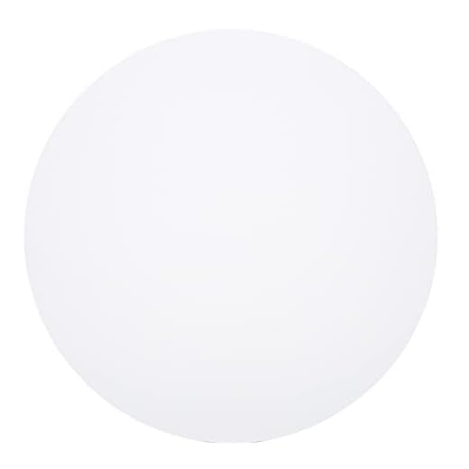 Lienzo Redondo de 40 Cm, Tablero de Lienzo de Panel de Lienzo de Pintura en Blanco de 4 Capas para Pintar, Vertido Acrílico