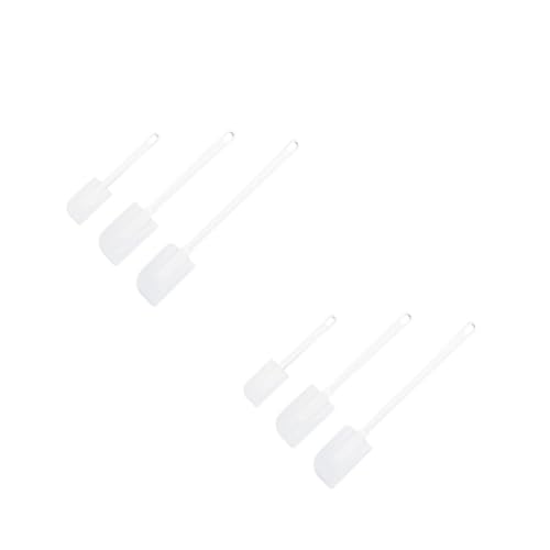 ULTECHNOVO 2 Series Espátula Para Hornear Decoración Manteca Espátula Para Glaseado De Pasteles Raspadores De Pastelería Cortadores De Pasteles Para Hornear Gel De Sílice 3 Piezas*2
