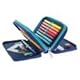Herlitz Etui TriCase 31teilig befüllt, Dip Dye Blue/Turquoise, 1 Stück