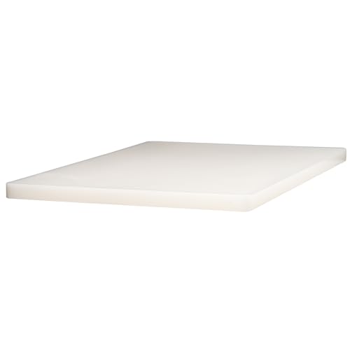 Winco Heavy-Duty Plastic Cutting Board, 12" x 18" x 3/4", White