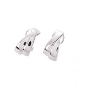 Boucles d'oreilles Or blanc 18 carats RYSKA bijoux femme or 750 de luxe