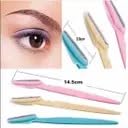 Eyebrow and Upper Lip Razors for Women, 3 Pieces per Pack, 2 Pack Set, Multi-Color