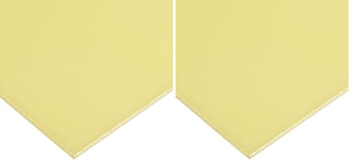 Image of Manufacturer Varies Yellow G-10 Fiberglass Epoxy Laminate Sheet 12 inch L x 12 inch W x BULK-CS-GG10-41 - 1 Each (Pack of 2)