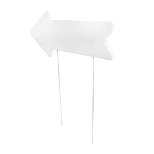 YARNOW Cartello Da Giardino Vuoto in Plastica Cartello Da Terra Con Picchetto Decorazione Fai Da Te Pratica Per Eventi All Aperto