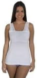 Silkyboo Bamboo Camisole Top with Lace (White) 12-14UK