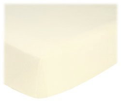 SheetWorld Fitted Cradle Sheet - Organic Ivory Jersey Knit - Solid Colors