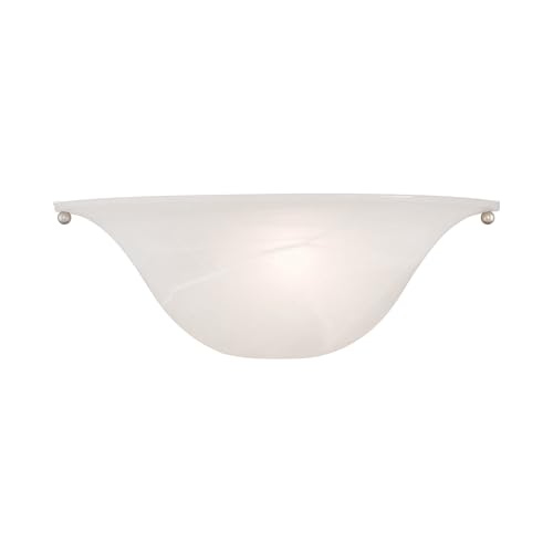 Image of Livex Lighting Wynnewood 1 Light Wall Sconce Satin Nickel Finish