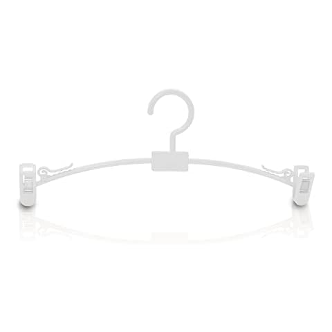 Kiroplast 50 Hangers Underwear Hangers Plastic Crutches Underwear Hangers White Plastic Ometti Bras Underpants Lingerie and Beachwear 28cm Cover