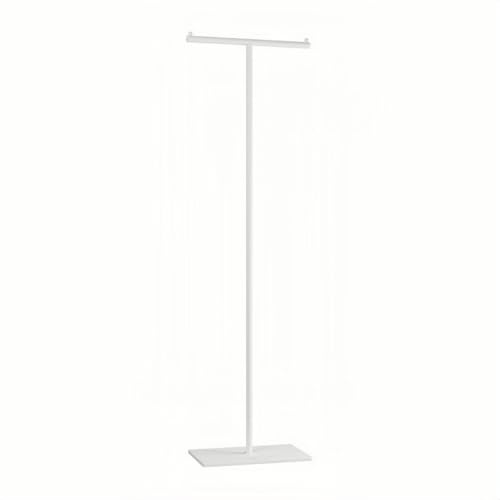 Haiyunhome 衣類 衣装ラック ポールハンガー T型構造 衣類収納 ハンガー コートハンガー 金属製 大理石ベース ぽーるはんがー コート掛け かばんかけ スタンドハンガー 落ちにくい 倒れにくい土台 おしゃれ 玄関 服掛けるスタンド (白いスタン