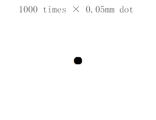 Image of High Precision 1 Micron SEC Size Estimation Chart Transparency Defect Diameter Area Measure 1 /5 /10 Pieces Pack (1, 1)