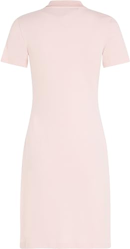 Tommy Hilfiger Damen Polokleid 1985 Slim Pique Polo Dress Ss Slim Fit, Rosa (Whimsy Pink), M – Ansicht 6