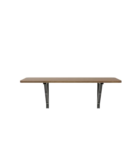 Image of COUCH CULTURE Foldey Engineered Wood Office Table | Wall Mounted Table for Bedroom | Study Table for Students | 1 Year Warranty - Leon Teak