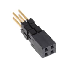 AVLIS-CO Pack of 11 ESQ-102-34-G-D Connector Socket 4 Position (2.54mm) Through Hole Gold :RoHS